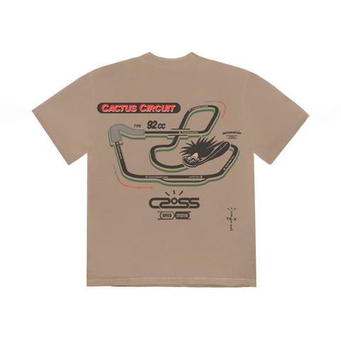 Travis Scott Cactus Jack Motor Sport Tee Tan