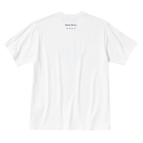 KAWS X Uniqlo Peace For all White T-Shirt