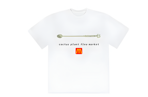 Cactus Plant Flea Market x McDonald's Coffee Stirrer T-shirt White