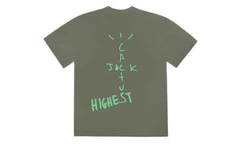 Travis Scott Jordan Cactus Jack Highest T Shirt Olive