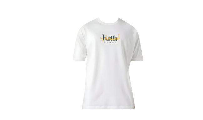 Kith Dubai Friends Logo T-shirt in Cotton White