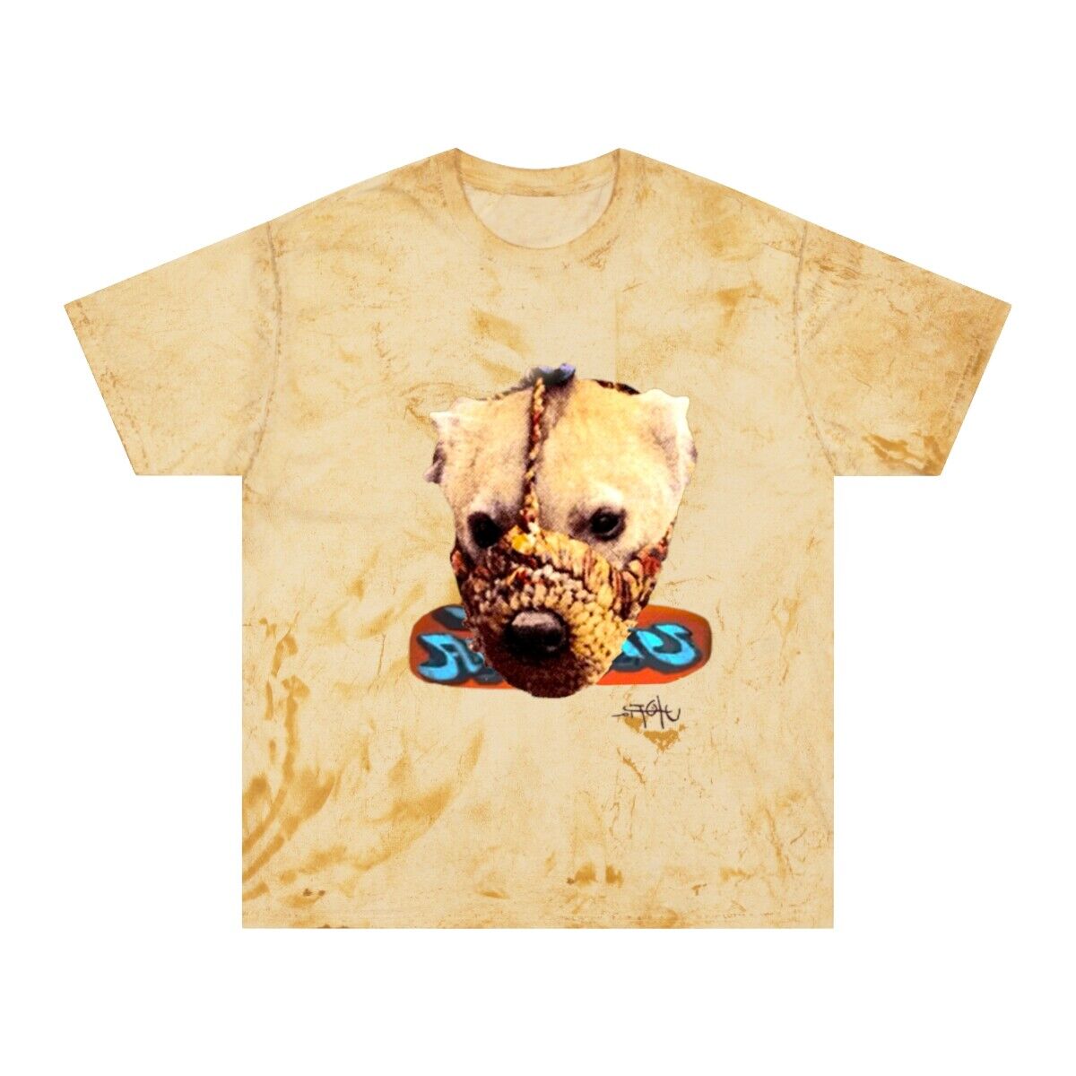 Travis Scott Utopia Merch Siren Dog Mask Tie Dye T-Shirt