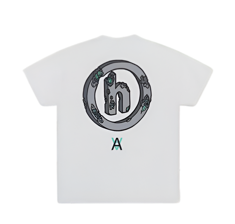 Hidden NY x Daniel Arsham Eroded H Logo T-Shirt White