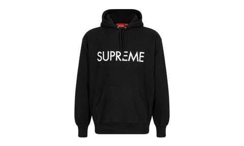 Supreme Capital Hooded Sweatshirt Men's Black