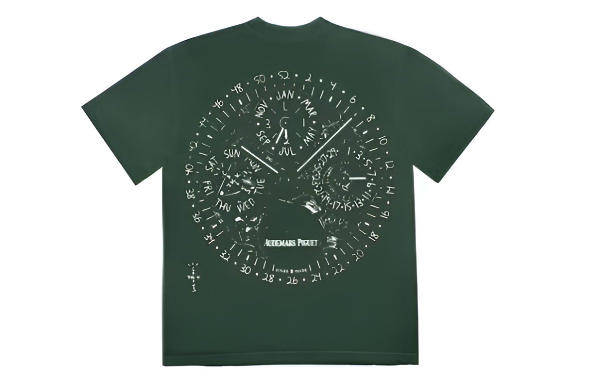 Travis Scott CJ x Audemars Piguet Watch Face Tee Green