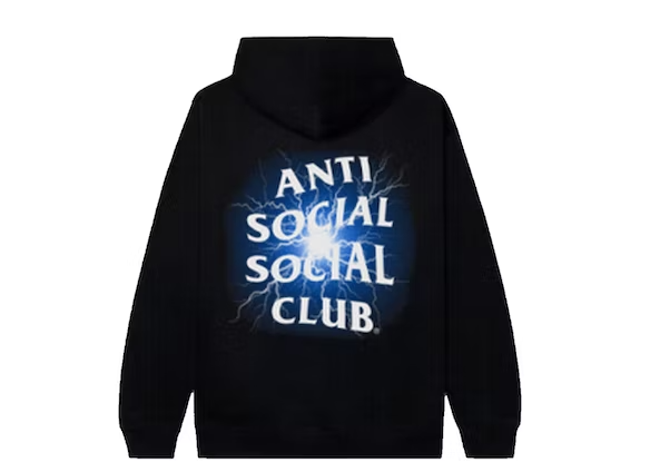 Anti Social Social Club Glow In The Dark Pain Hoodie Black/Blue