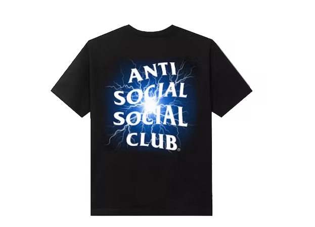 Anti Social Social Club Glow In The Dark Pain T-shirt Black/Blue