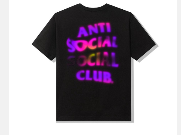 Anti Social Social Club Lava T-shirt Black