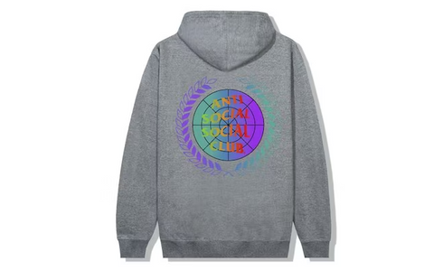 Anti Social Social Club New World Boredom Hoodie Gunmetal Heather