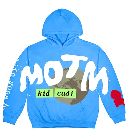 Kid Cudi CPFM For MOTM III Life Goes By Hoodie Blue