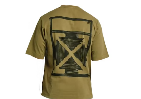 OFF-WHITE Negative Marker Arrows T-Shirt Green Black