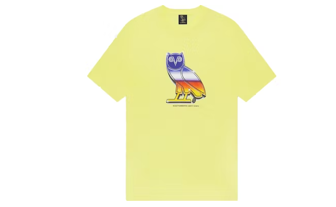 OVO Chrome Owl T-shirt Yellow